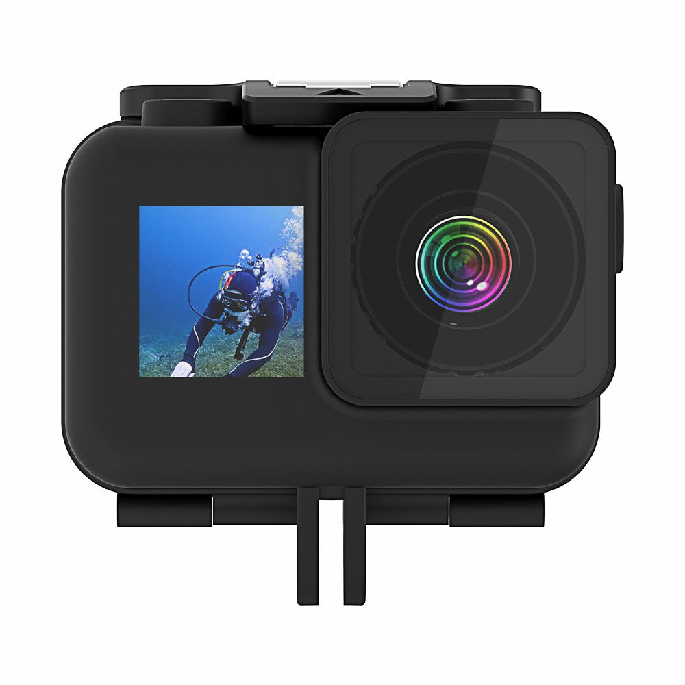 Underwater Sports Camera Diving Shell Waterproof Drop-proof Housing Case for DJI Osmo Action - Black