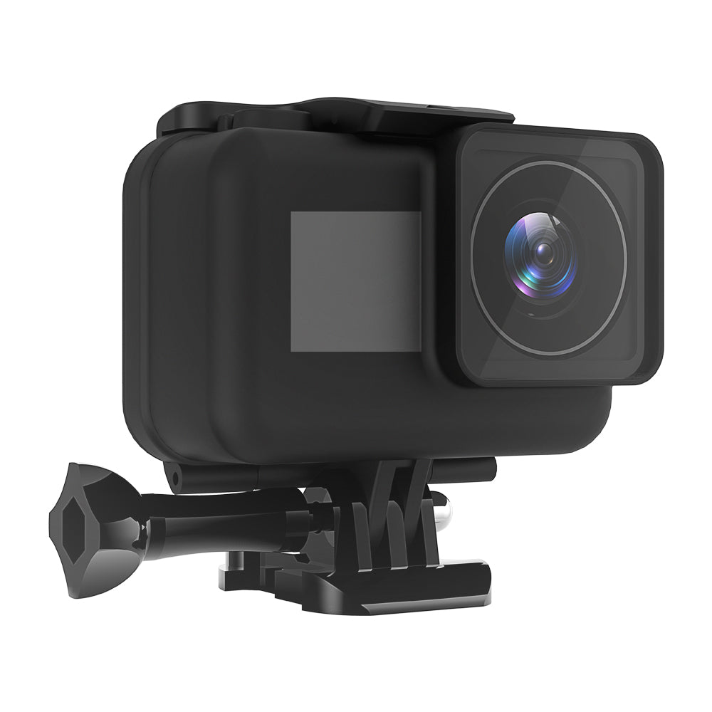 Underwater Sports Camera Diving Shell Waterproof Drop-proof Housing Case for DJI Osmo Action - Black