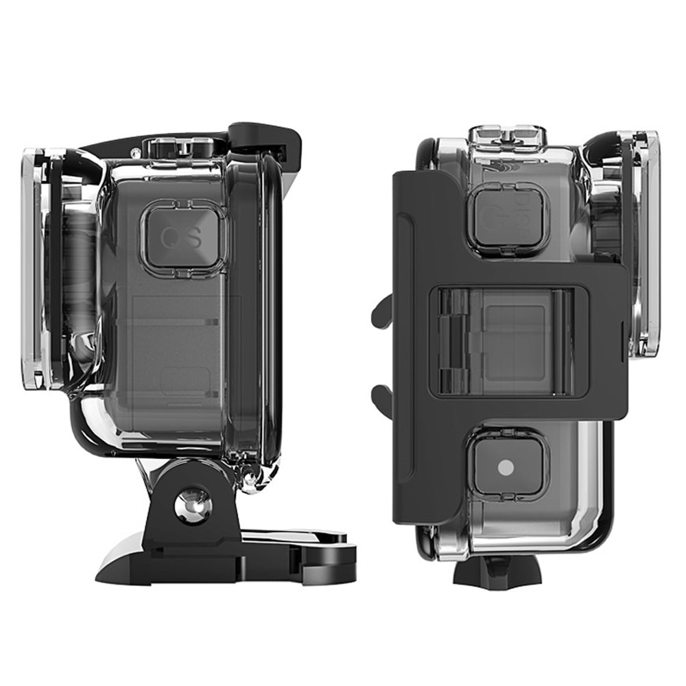 AGDY36 Square Mouth Style Underwater Sports Camera Diving Shell Protective Waterproof Housing Case for DJI Osmo Action - Transparent