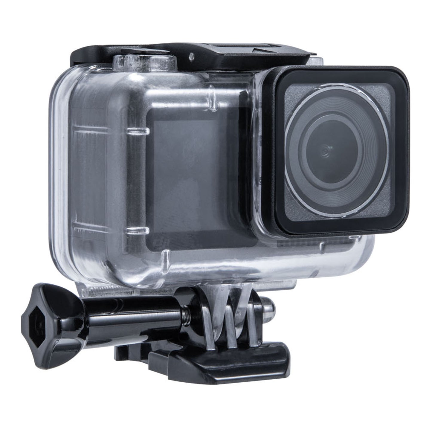 AGDY36 Square Mouth Style Underwater Sports Camera Diving Shell Protective Waterproof Housing Case for DJI Osmo Action - Transparent