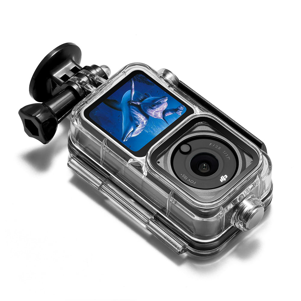 AGDY55 60m Waterproof Camera Housing Protective Diving Shell Case for DJI Action 2 (3 Version Universal)