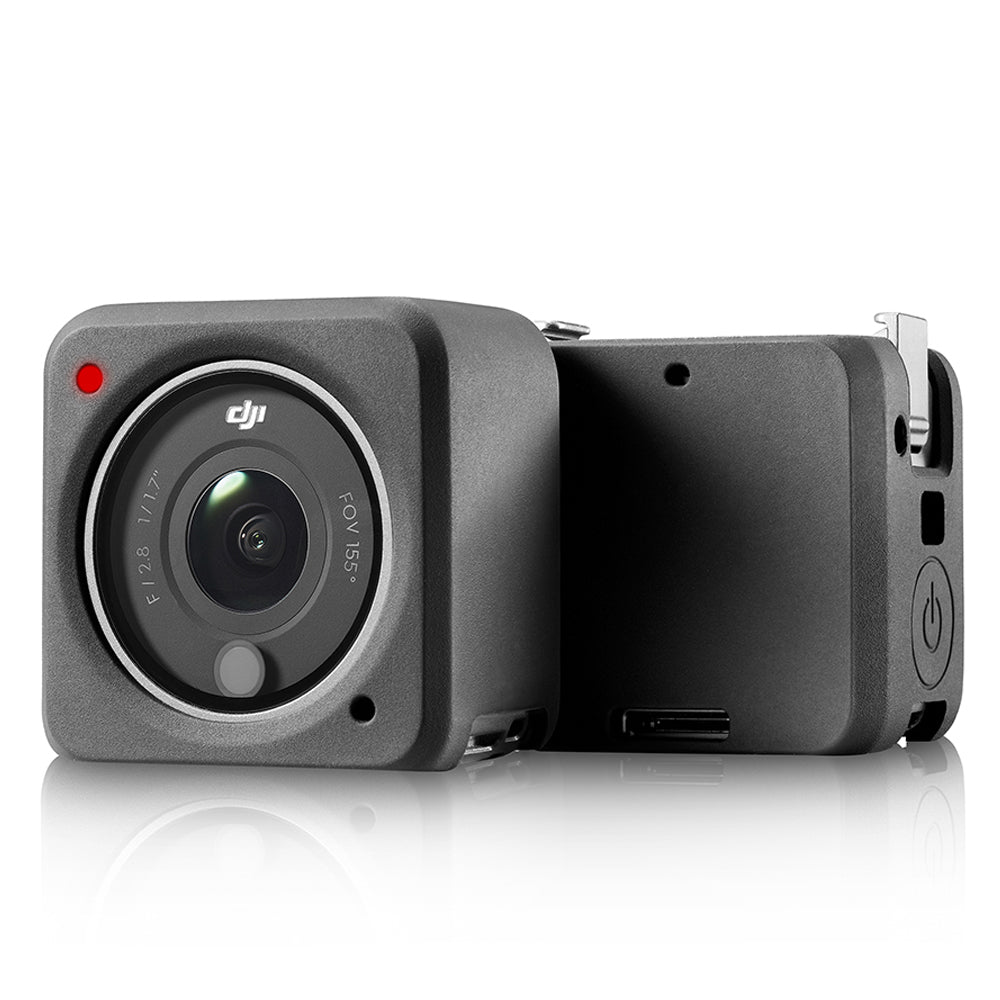 Silicone Protective Case Screen Protector Shell with Battery Cover for DJI Action 2