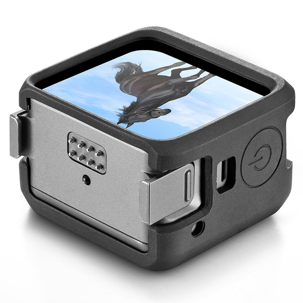 Silicone Protective Case Screen Protector Shell with Battery Cover for DJI Action 2