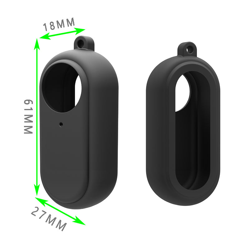 AI65 Shockproof Soft Silicone Case Camera Protective Sleeve Cover for Insta360 GO 2 Camera - Blue