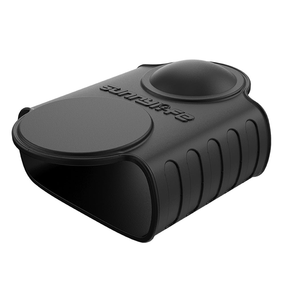 Uniqkart AI43 Silicone Sleeve Protective Case Lens Screen Cover Cap for Insta360 ONE X2 - Black