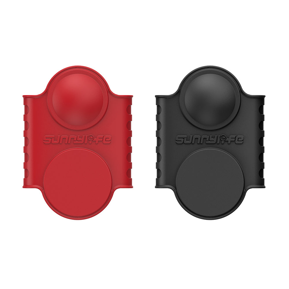 Uniqkart AI43 Silicone Sleeve Protective Case Lens Screen Cover Cap for Insta360 ONE X2 - Black