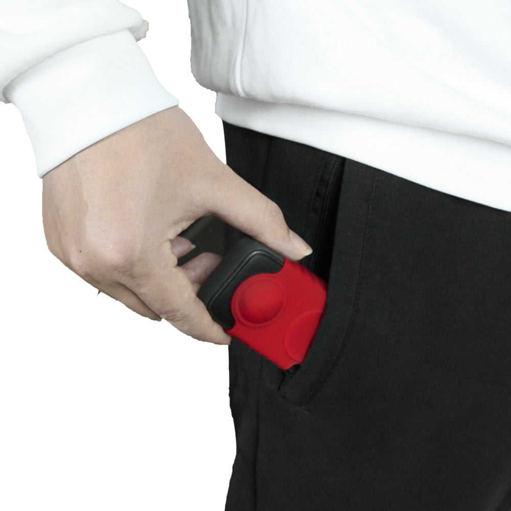 Uniqkart AI43 Silicone Sleeve Protective Case Lens Screen Cover Cap for Insta360 ONE X2 - Red