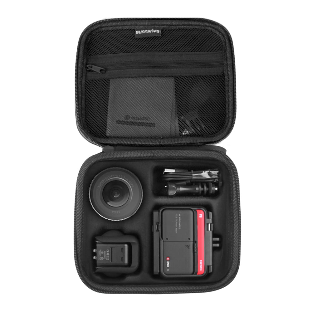 Uniqkart AI38 Practical Travel Portable Case Hard EVA and Oxford Cloth Storage Box for Insta360 One R Camera