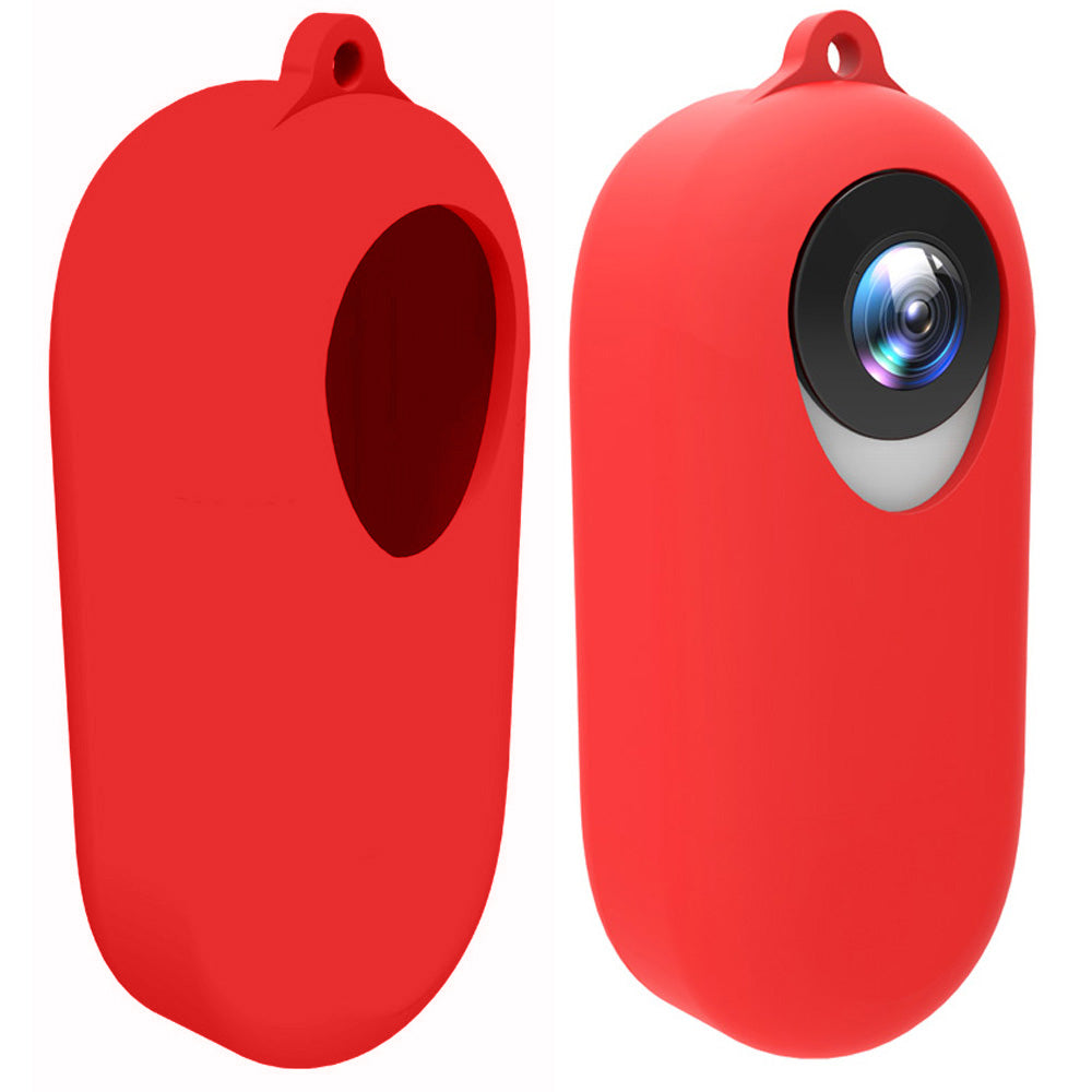AI25 Soft Silicone Camera Case Protector Anti-shake Camera Body Sleeve Cover for Insta360 GO Camera - Red
