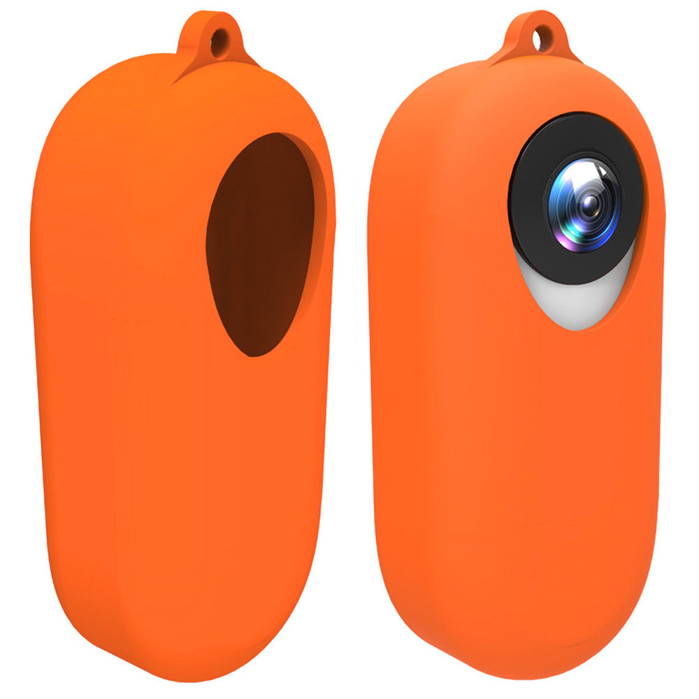 AI25 Soft Silicone Camera Case Protector Anti-shake Camera Body Sleeve Cover for Insta360 GO Camera - Orange