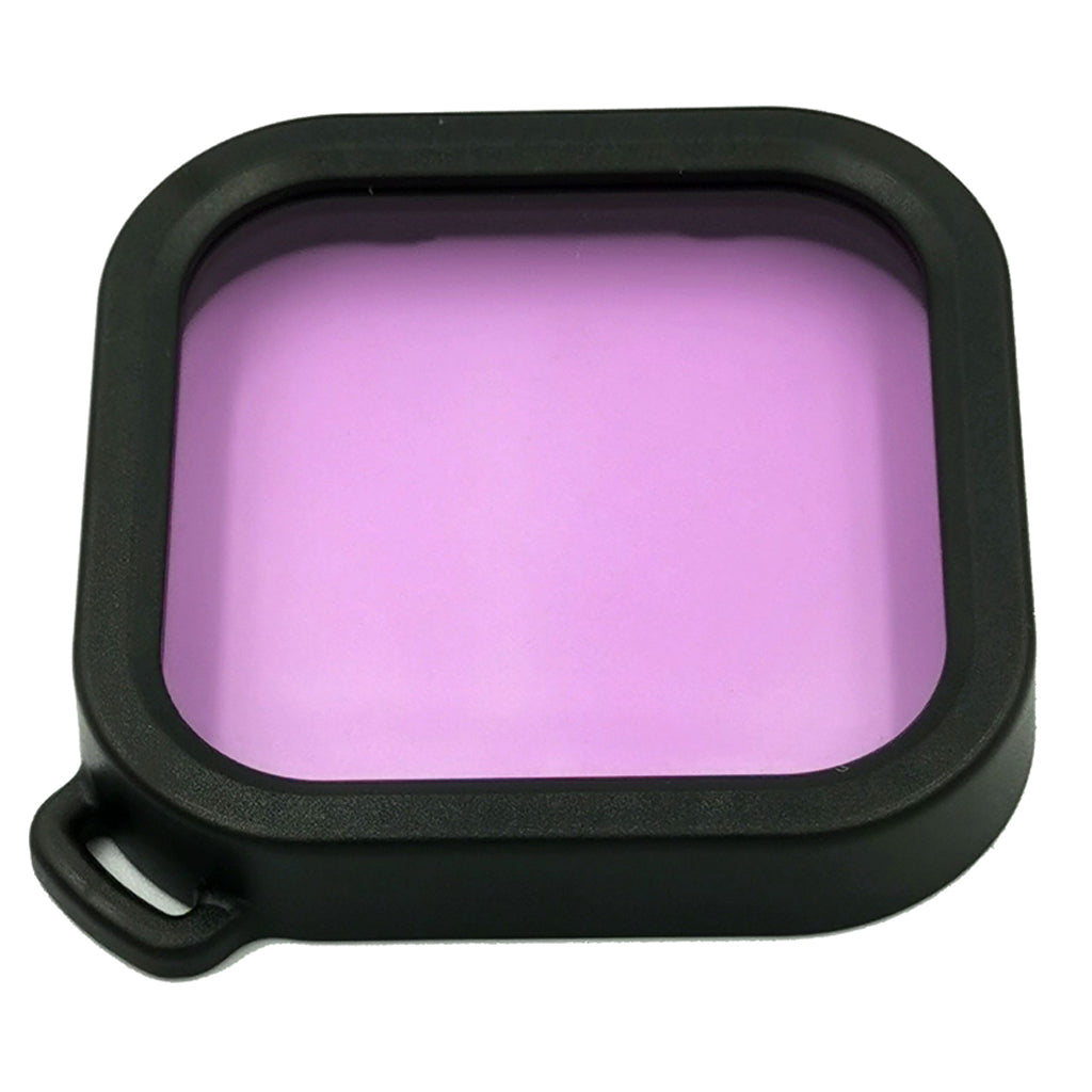 AI18 Waterproof Camera Lens Filter for Insta360 One R Waterproof Diving Case - Purple