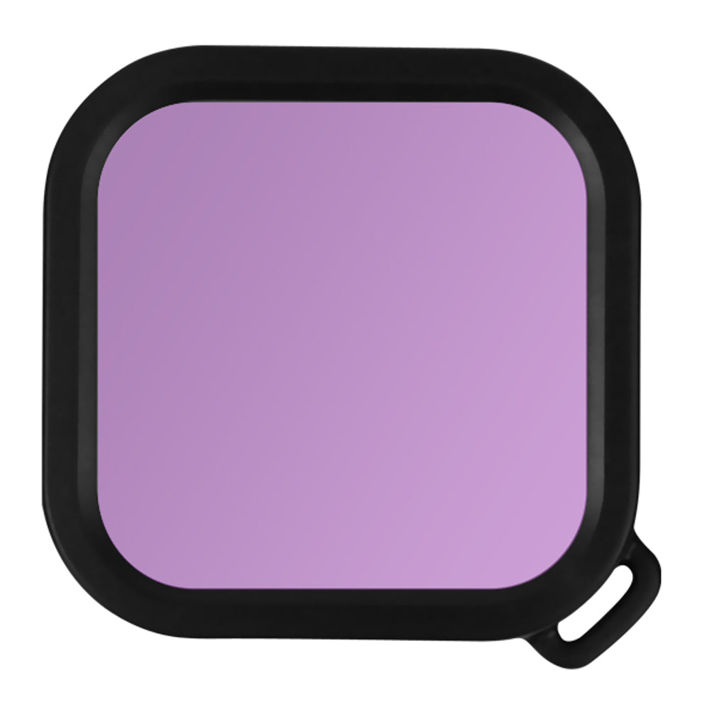 AI18 Waterproof Camera Lens Filter for Insta360 One R Waterproof Diving Case - Purple