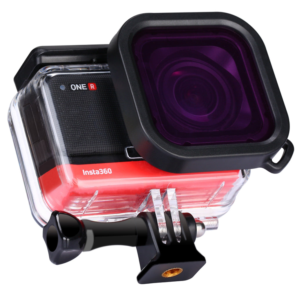 AI19 3Pcs/Set Red Pink Purple Lens Filters for Insta360 One R Waterproof Diving Case