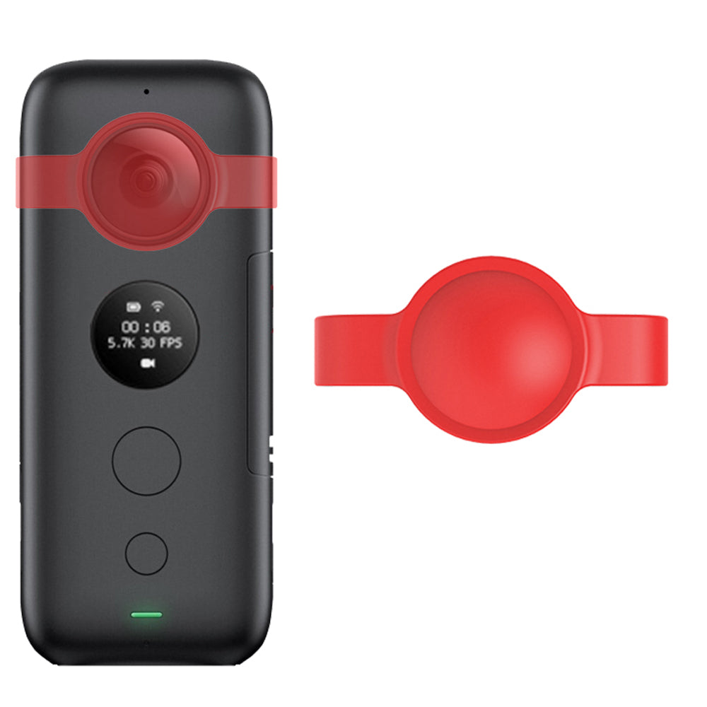 AI03 Flexible Silicone Anti-scratch Camera Sleeve Cover + Lens Protection Cover for Insta360 ONE X Panorama Camera - Black