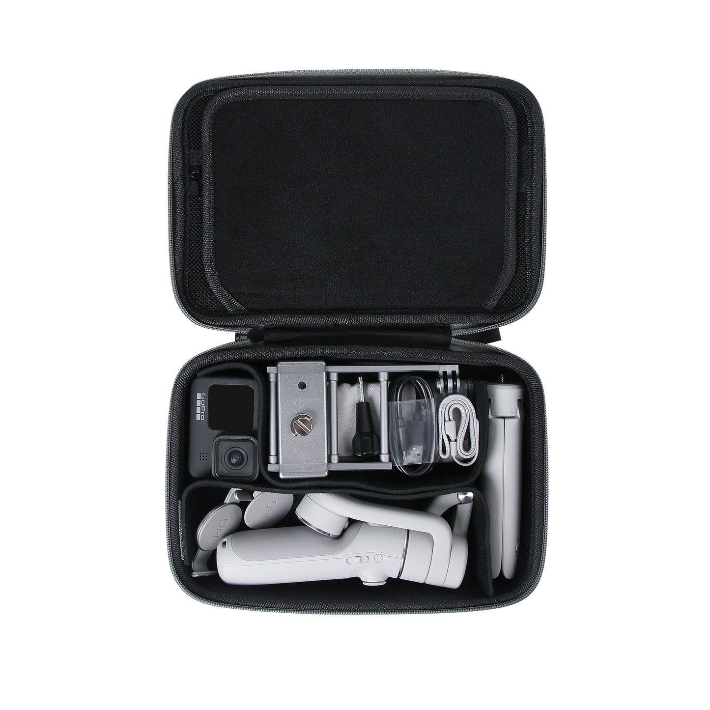 Uniqkart B77 Universal DIY Camera Carrying Case Handbag Storage Bag for DJI OM5 / Pocket 2 / Action 2 / GoPro 10 / GoPro 9