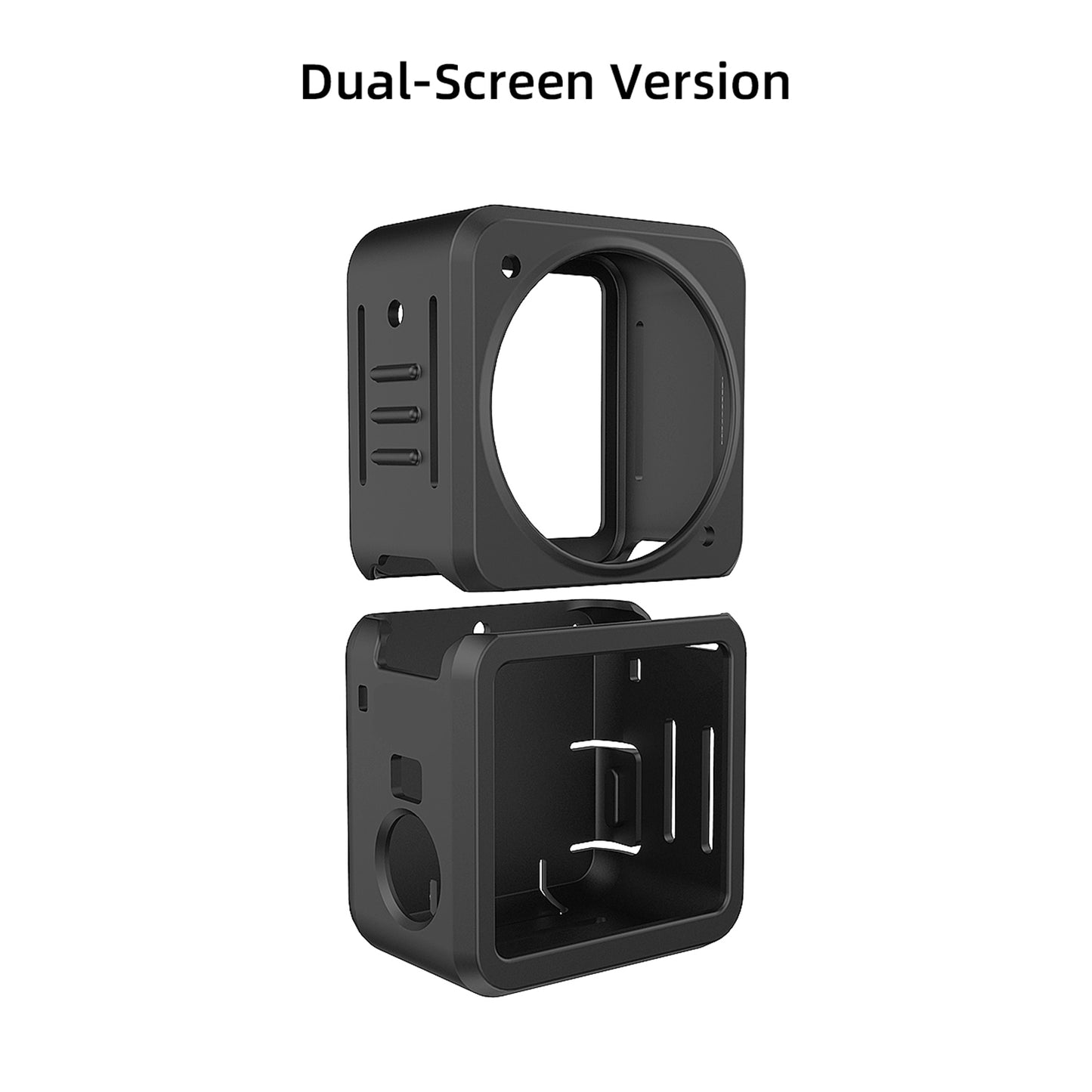 Uniqkart OA2-BHT345 Split-type Sports Camera Silicone Cover Shock-proof Protective Case for DJI Action 2 - Dual-screen Version