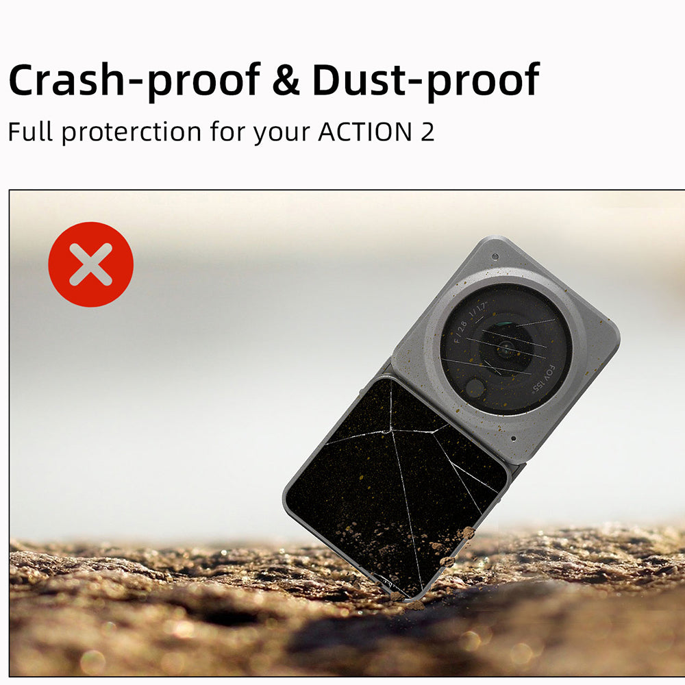 Uniqkart OA2-SN343 For DJI Action 2 Carrying Case Mini Portable Protector Drop-Proof Storage Box Camera Accessories