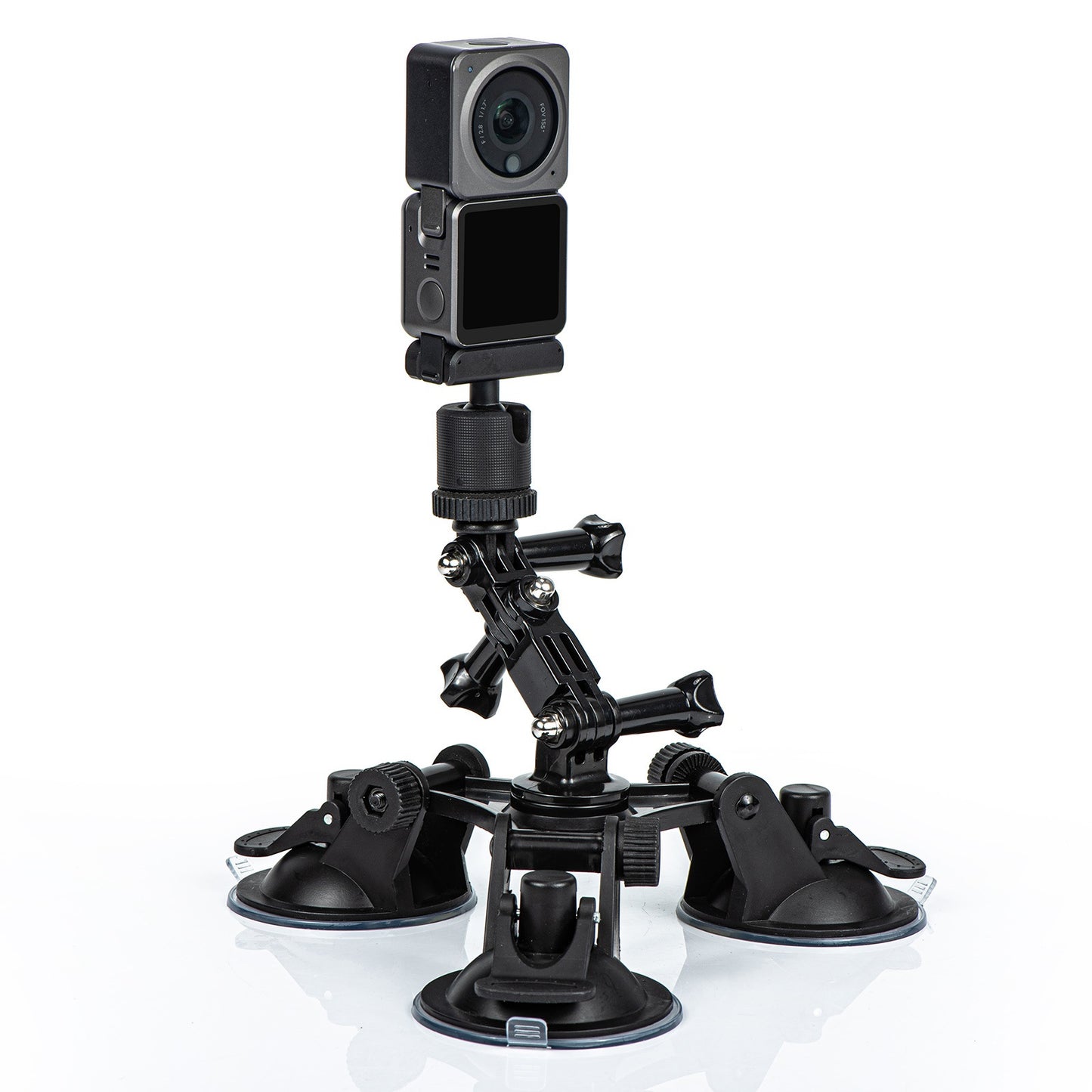 Uniqkart 1110789 for GoPro 10/9 / Insta360 One X2/X Three Sucker Design Camera Phone Car Holder Suction Cup Mount Bracket