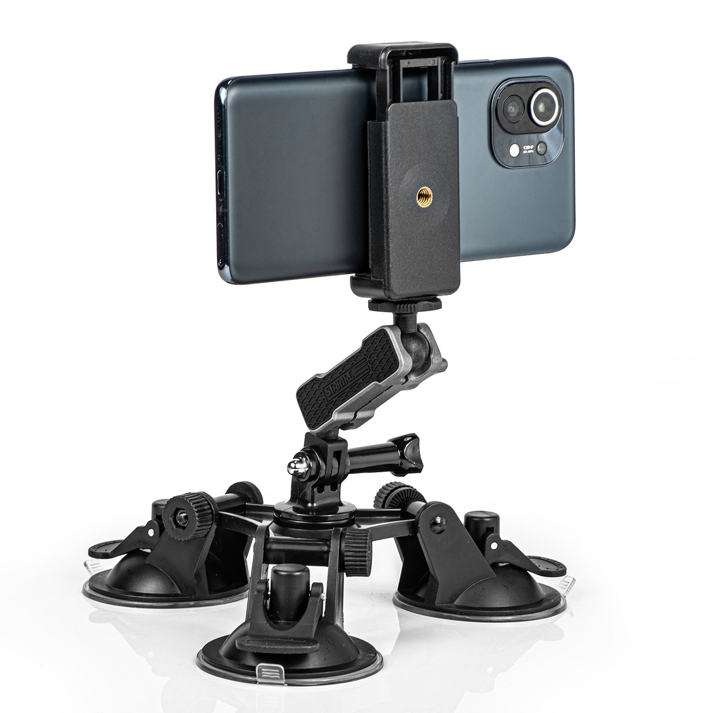 Uniqkart 1110789 for GoPro 10/9 / Insta360 One X2/X Three Sucker Design Camera Phone Car Holder Suction Cup Mount Bracket