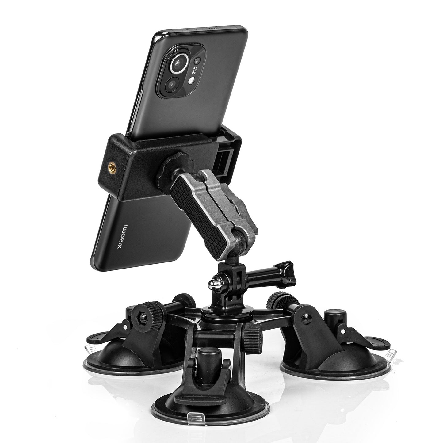 Uniqkart 1110789 for GoPro 10/9 / Insta360 One X2/X Three Sucker Design Camera Phone Car Holder Suction Cup Mount Bracket