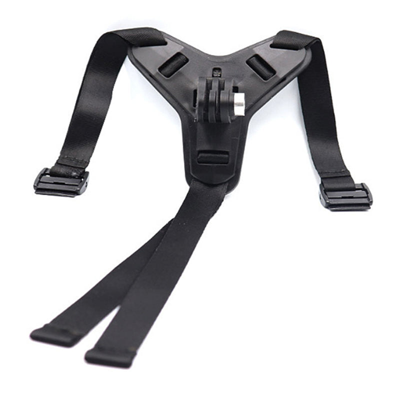 CSSJ22-106J Universal Full Face Motorcycle Helmet Chin Mount Jaw Holder Strap with Screw for GoPro Hero 7/6/5/4/3/SJCAM/DJI Osmo Action