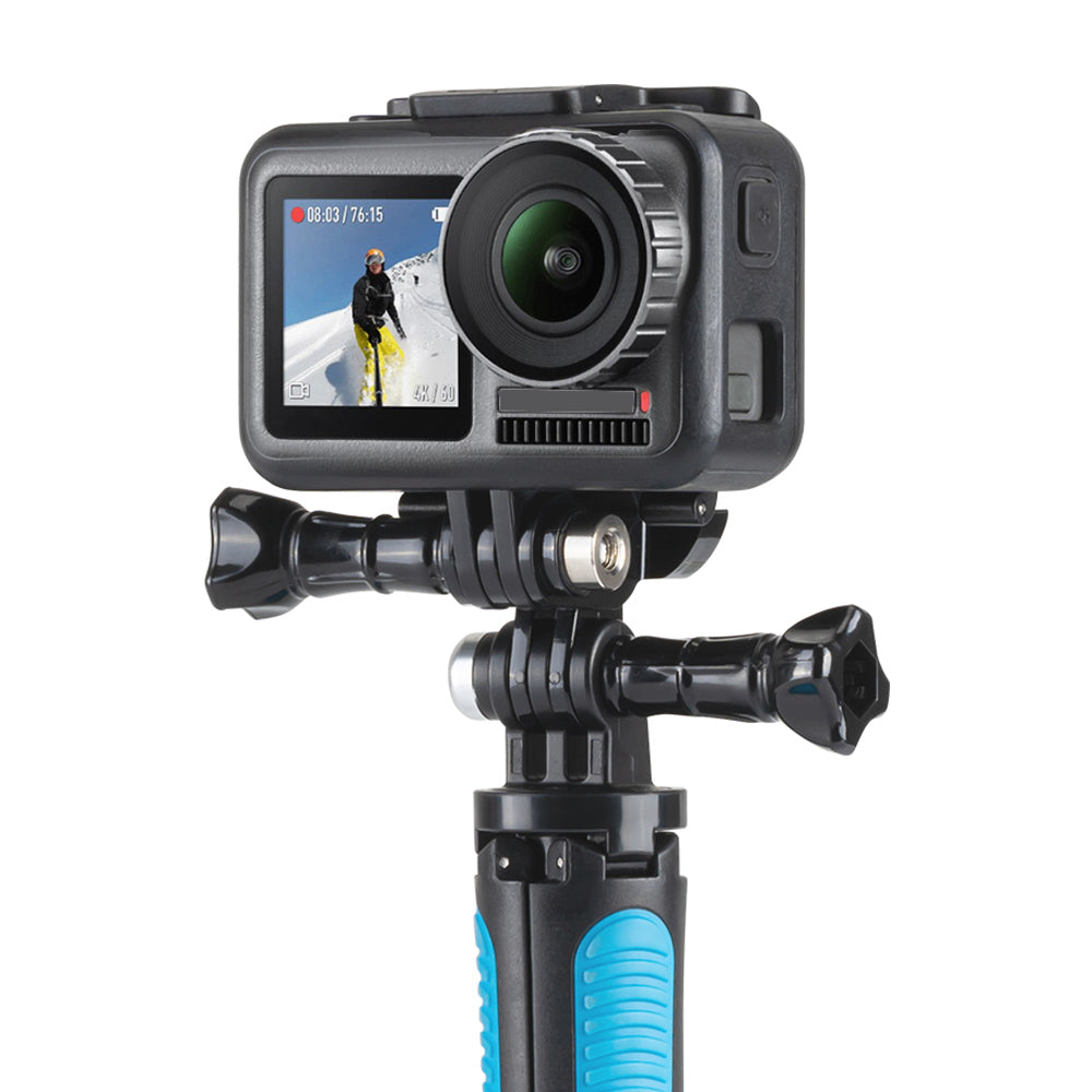 Uniqkart GP-MTB-T02-BK For GoPro/DJI Osmo Action Backpack Shoulder Strap Sport Camera Bracket Mount Stand - Black