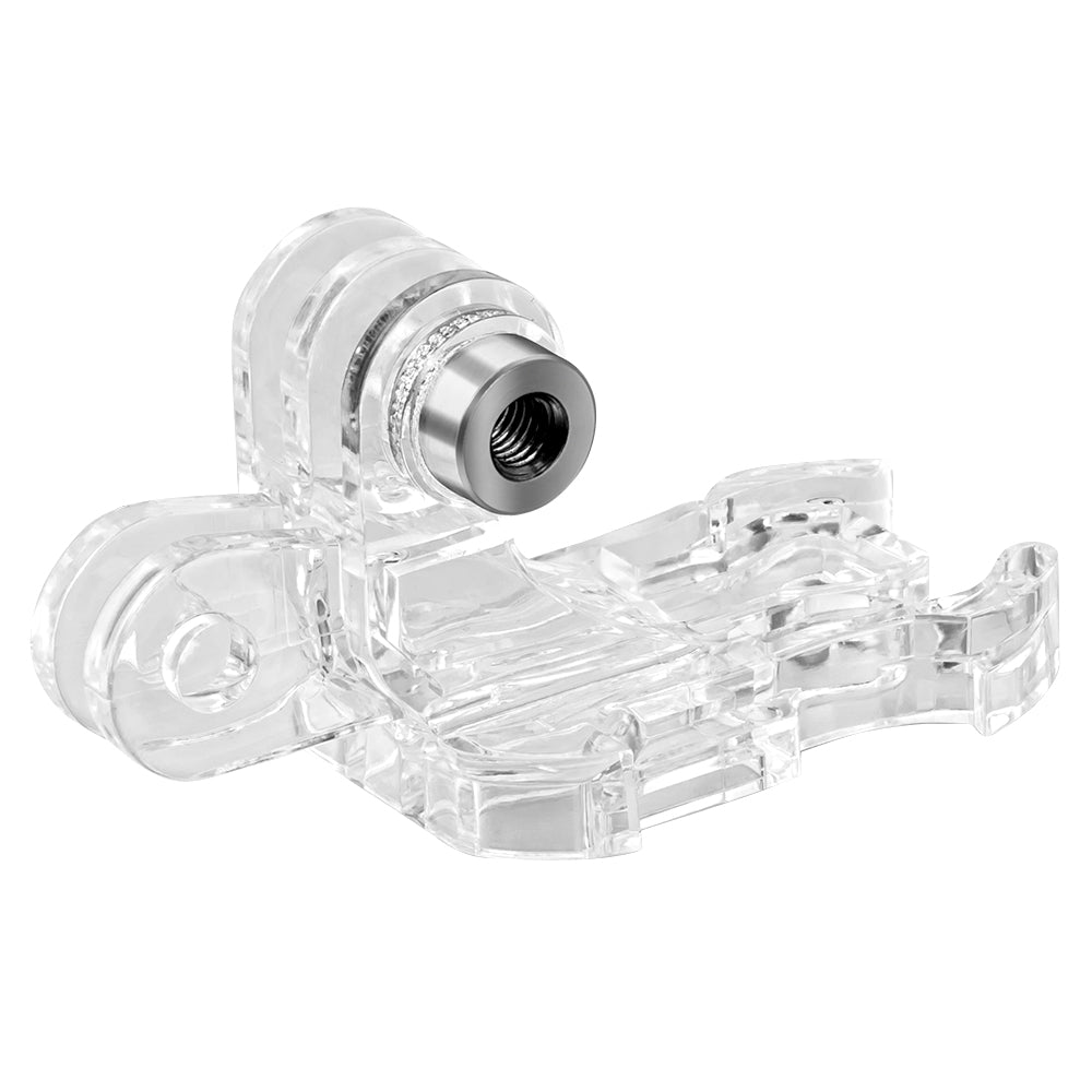 Uniqkart GP-MTB-T02-BK For GoPro/DJI Osmo Action Backpack Shoulder Strap Sport Camera Bracket Mount Stand - Transparent