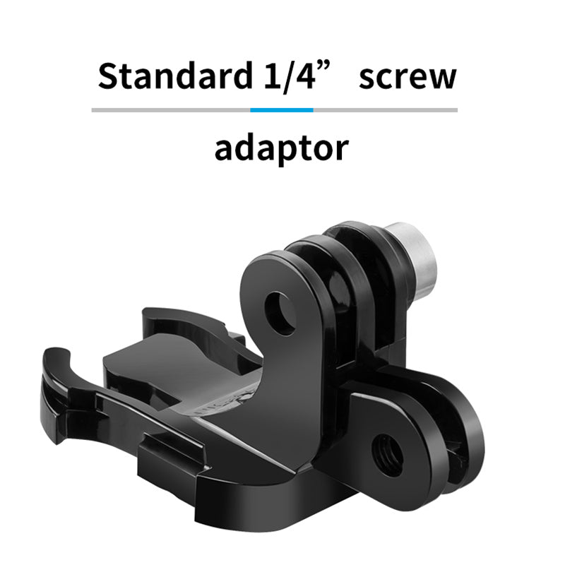 Uniqkart GP-MTB-T02-BK For GoPro/DJI Osmo Action Backpack Shoulder Strap Sport Camera Bracket Mount Stand - Transparent