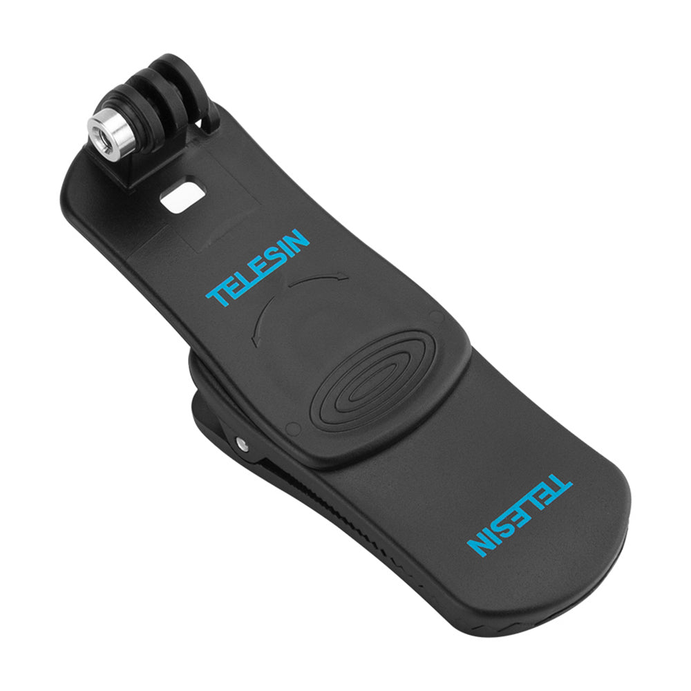 Uniqkart GP-JFM-003 For DJI Osmo Pocket/Action 360 Degrees Rotation Camera Backpack Clip Clamp Mount Stand