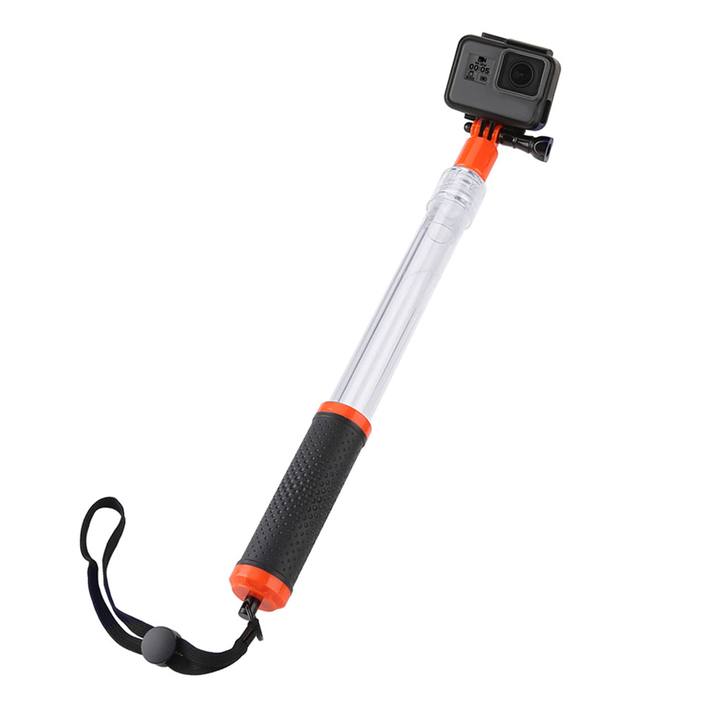 Uniqkart GP-MNP-T01 For GoPro Action Camera Waterproof Handheld Transparent Selfie Stick Floaty Monopod