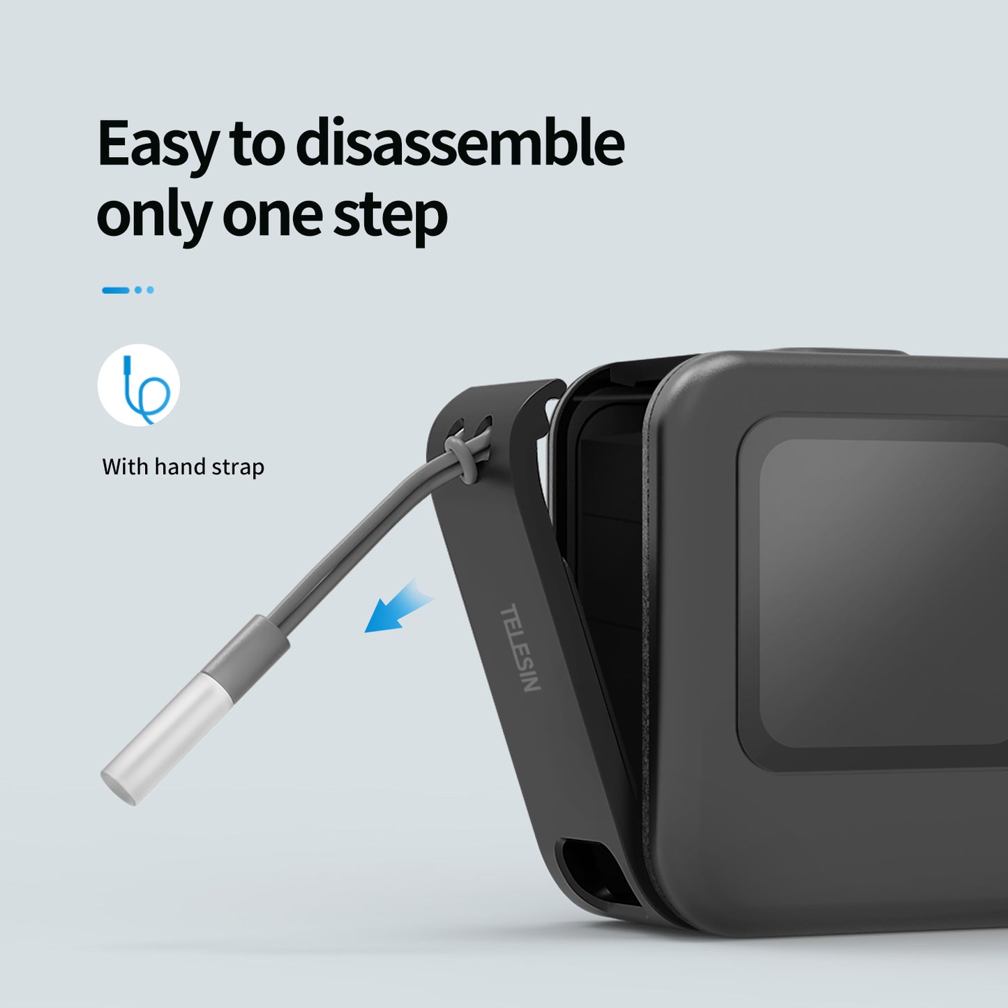 Uniqkart GP-CLC-901 For GoPro Hero 9 / 10 / 11 Action Camera Battery Cover Charging Side Lid