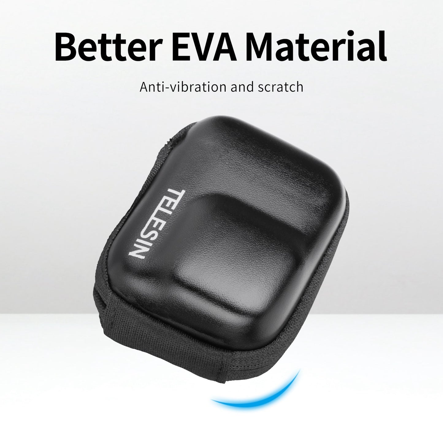 Uniqkart GP-CPB-901 Storage Bag for GoPro Hero 9 / 10 / 11 Shockproof EVA+PU Leather Carrying Case Portable Box Camera Accessories Travel Kit