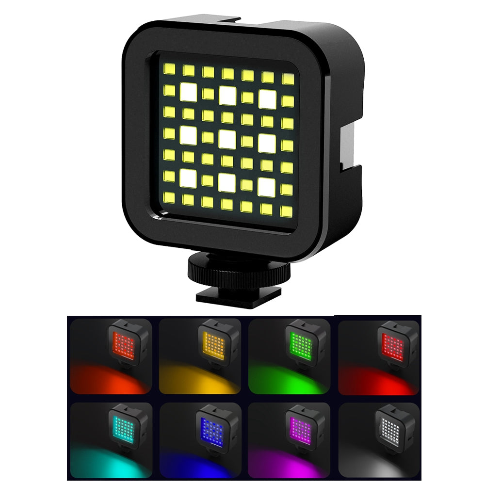 Uniqkart TE-BGD-004 30m RGB Diving Fill Light Portable Mini Video Light with 7 Lighting Mode for Indoor Shooting Live-Streaming