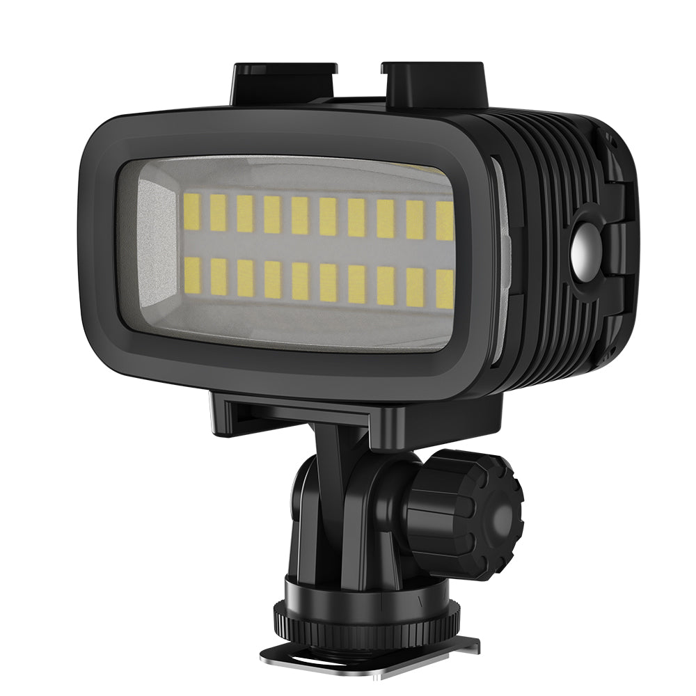Uniqkart TE-BGD-005 40m Diving Fill Light Mini Video Lighting Kit with Cold Shoe Holder Live-Streaming Photography Lights