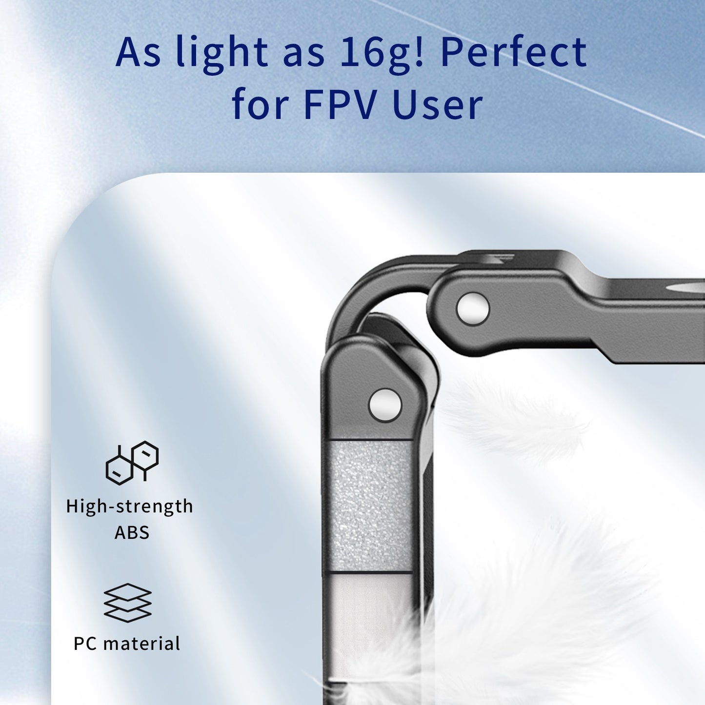 Uniqkart OA-FMS-001 For DJI Action 2 Camera Frame ABS+PC Housing Cage Vlogging Accessories Shockproof Protection Case