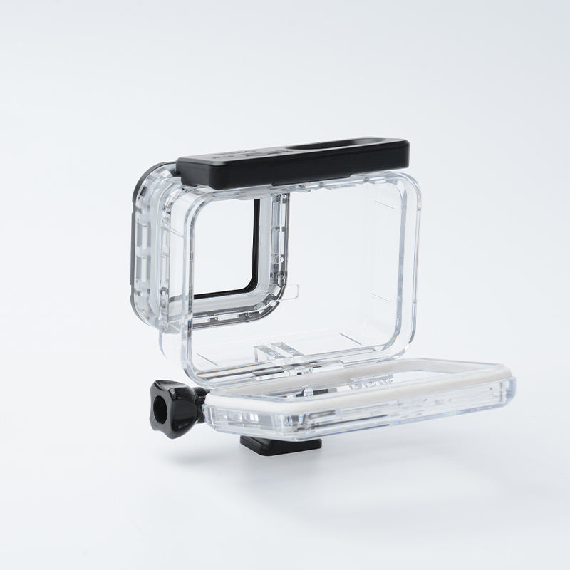 Uniqkart for Insta360 ONE RS Panoramic Action Camera 60m Underwater Protective Case Waterproof Housing Diving Shell