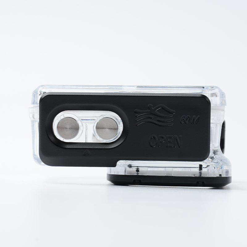 Uniqkart for Insta360 ONE RS Panoramic Action Camera 60m Underwater Protective Case Waterproof Housing Diving Shell