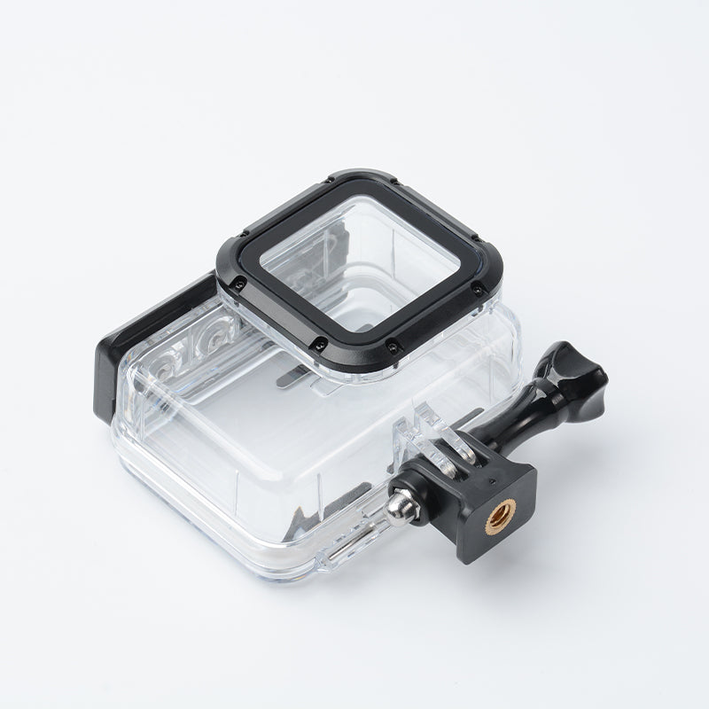 Uniqkart for Insta360 ONE RS Panoramic Action Camera 60m Underwater Protective Case Waterproof Housing Diving Shell