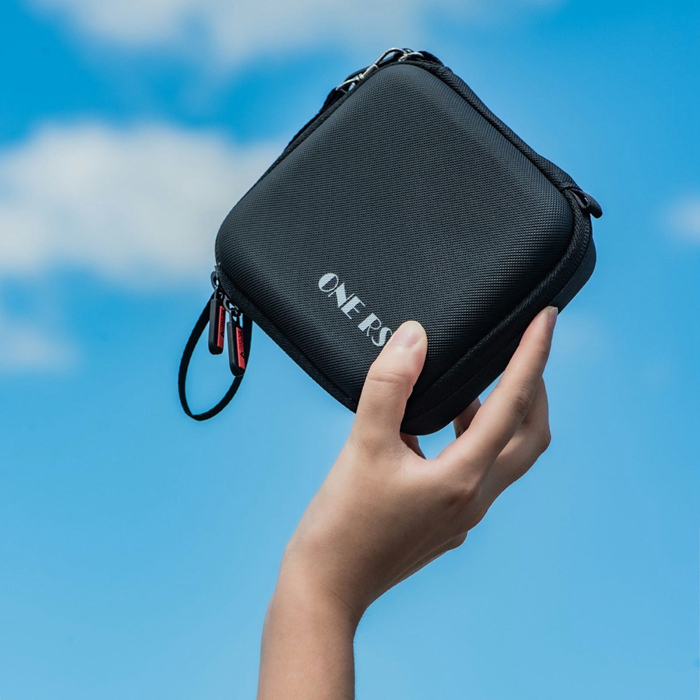 Uniqkart 1111091 Carrying Case for Insta360 ONE RS Camera Storage Bag with Hand Rope and Carabiner