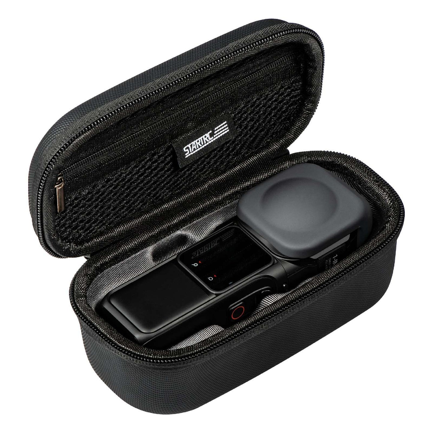 Uniqkart 1111062 for Insta360 ONE RS Camera Storage Case PU Hard Carrying Case with Hand Rope and Carabiner