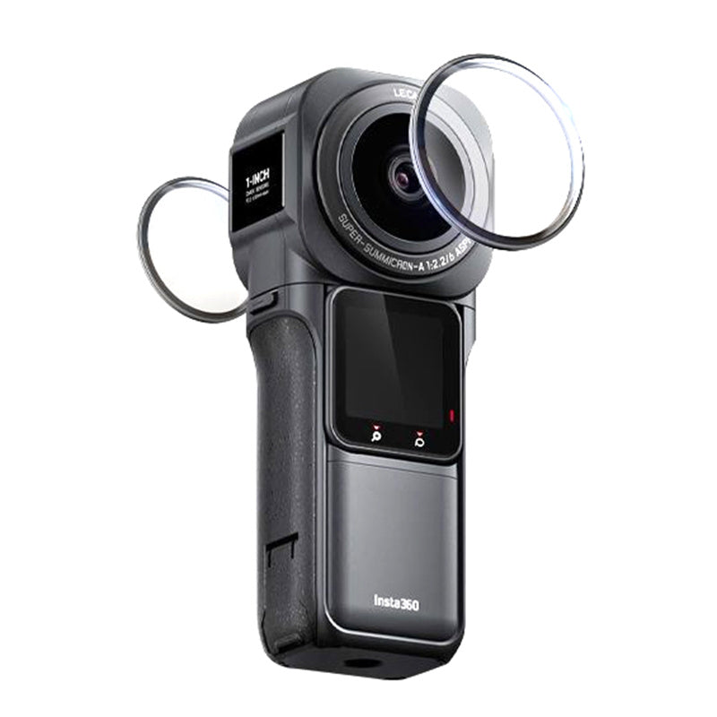 Uniqkart for Insta360 ONE RS Panoramic Camera Hard PC Anti-scratch Lens Protector Cover Film