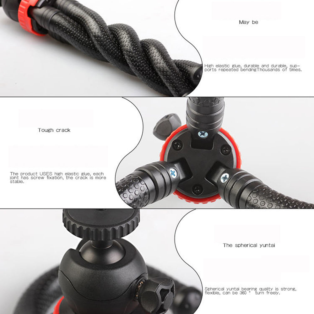 MZ305 Flexible Octopus Tripod Desktop Outdoor DSLR Action Camera Phone Holder Vlog Photography Tripod