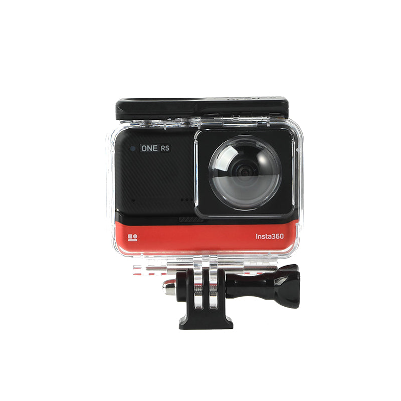 Uniqkart for Insta360 ONE RS Dual Lens Panoramic Camera Waterproof Transparent Housing Case Underwater Diving Shell