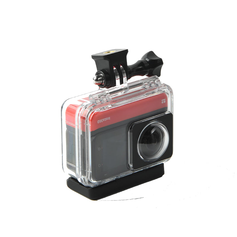 Uniqkart for Insta360 ONE RS Dual Lens Panoramic Camera Waterproof Transparent Housing Case Underwater Diving Shell