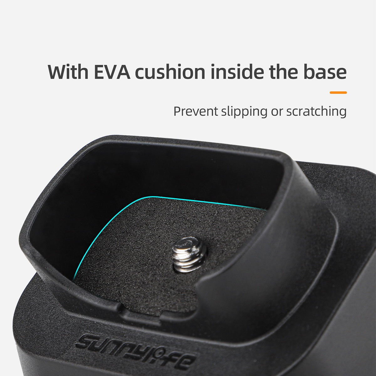 Uniqkart IST-DZ493 Desktop Stand Base for Insta360 X3 Camera, Anti-slip Panoramic Camera Accessories Bottom Base with 1 / 4 Inch Screw Adapter