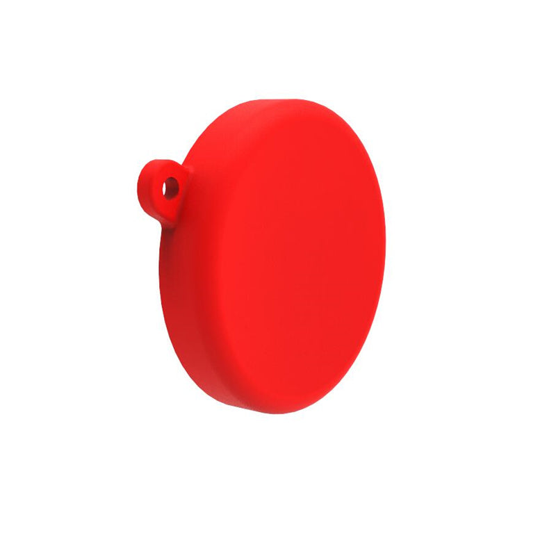 Uniqkart for DJI Osmo Action3 Silicone Case Camera Anti-drop Protective Sleeve with Lens Cover - Red