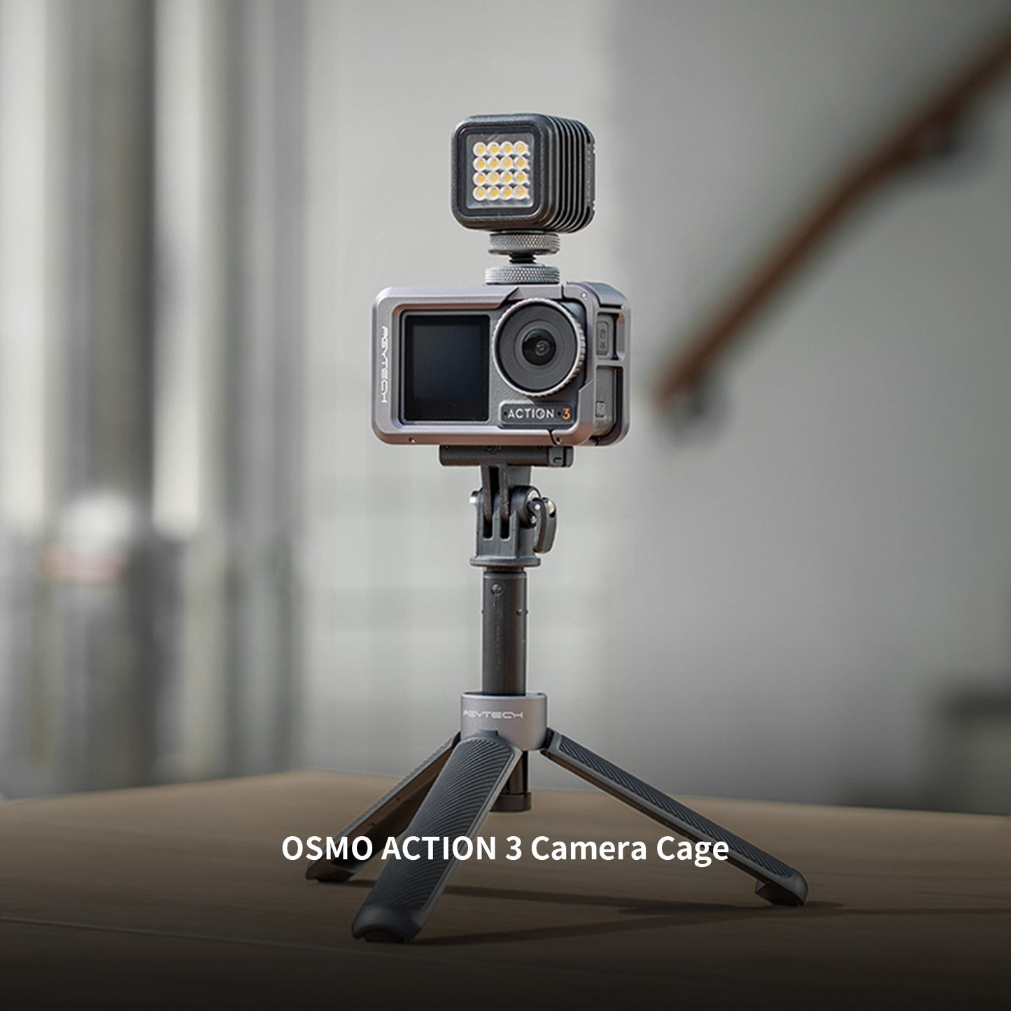 P-32C-020 Camera Cage for DJI OSMO Action 3 Aluminum Alloy Protective Case