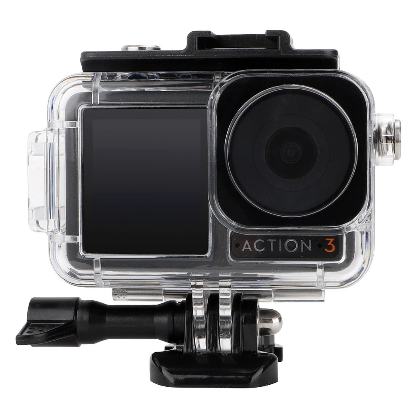 Uniqkart OA3-FS519 Waterproof Case for DJI OSMO Action 3 Camera Protective Case Anti-Drop Housing Shell for Underwater Diving Photography