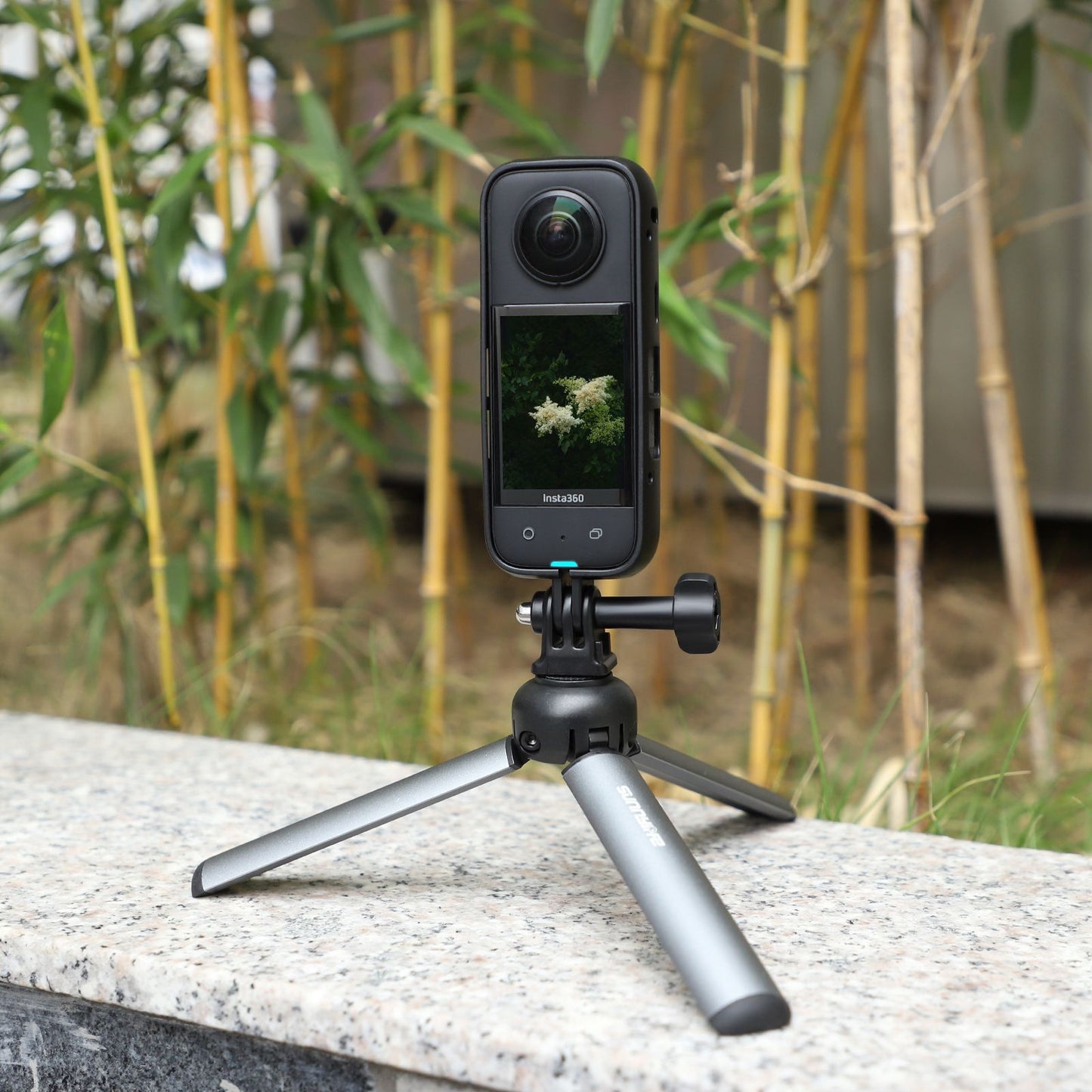 Uniqkart IST-BK518 Adapter Frame + Lens Cap for Insta360 X3 Camera Accessories Multifunction Housing Case Protective Shell with 1 / 4 Adapter Mount