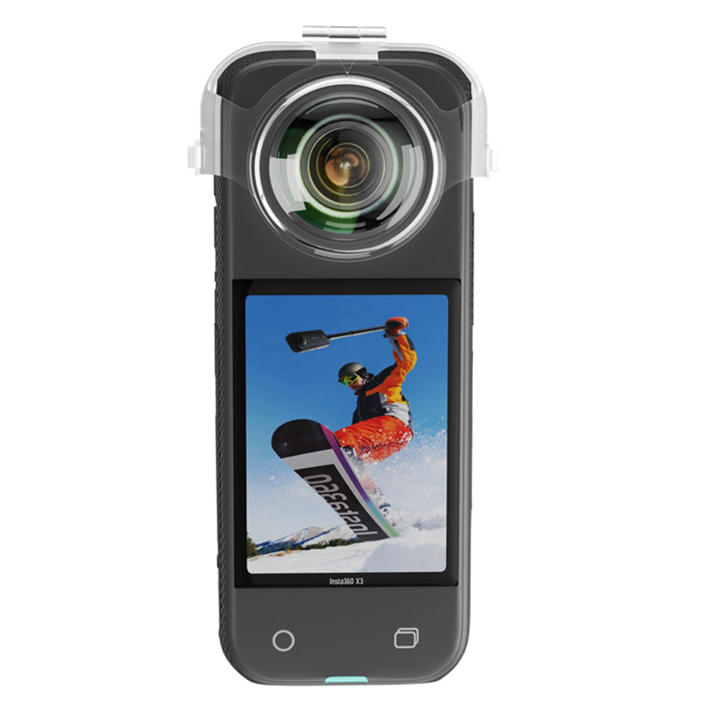 Uniqkart 1111418 For Insta360 X3 PC Protective Lens Cover Transparent Anti-drop Camera Lens Cap
